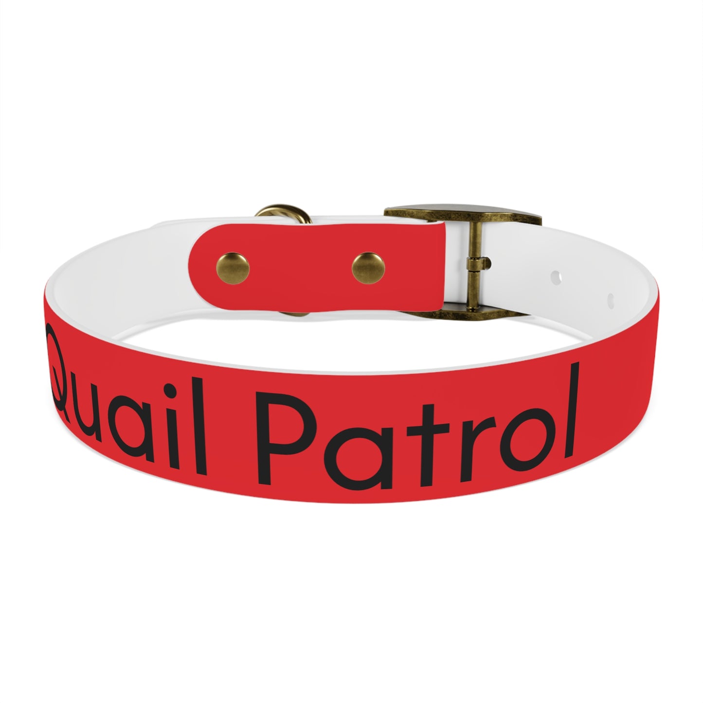 Dog Collar - Quail and Cross Homestead Quail Patrol Design