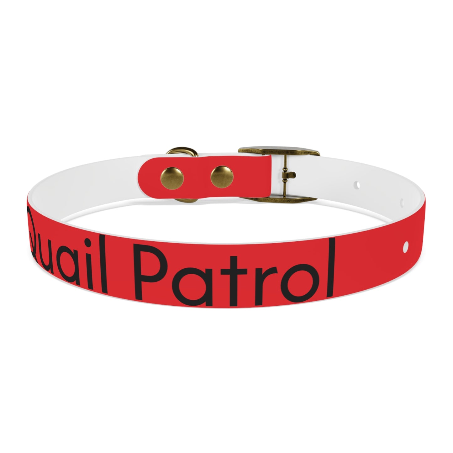 Dog Collar - Quail and Cross Homestead Quail Patrol Design
