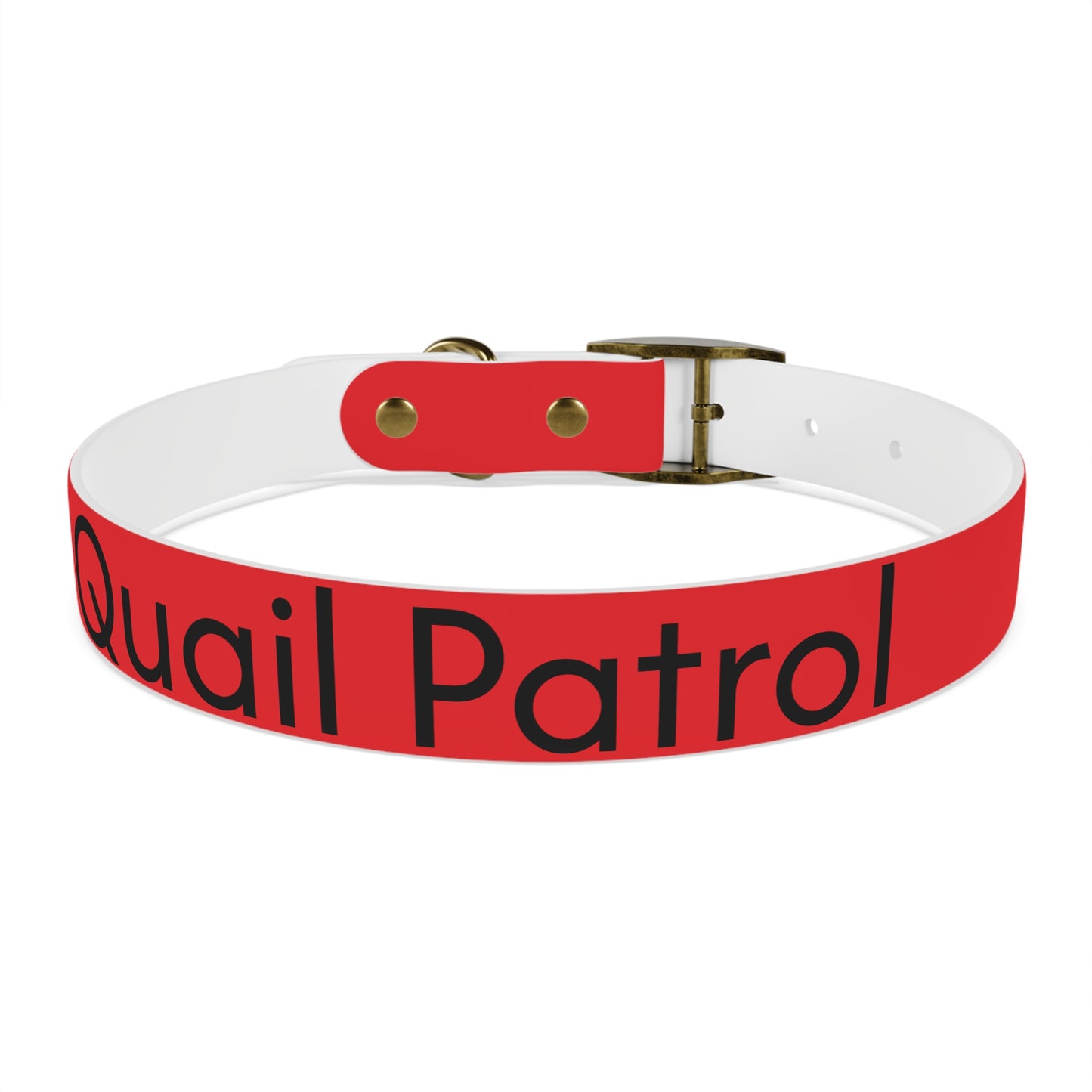 Dog Collar - Quail and Cross Homestead Quail Patrol Design