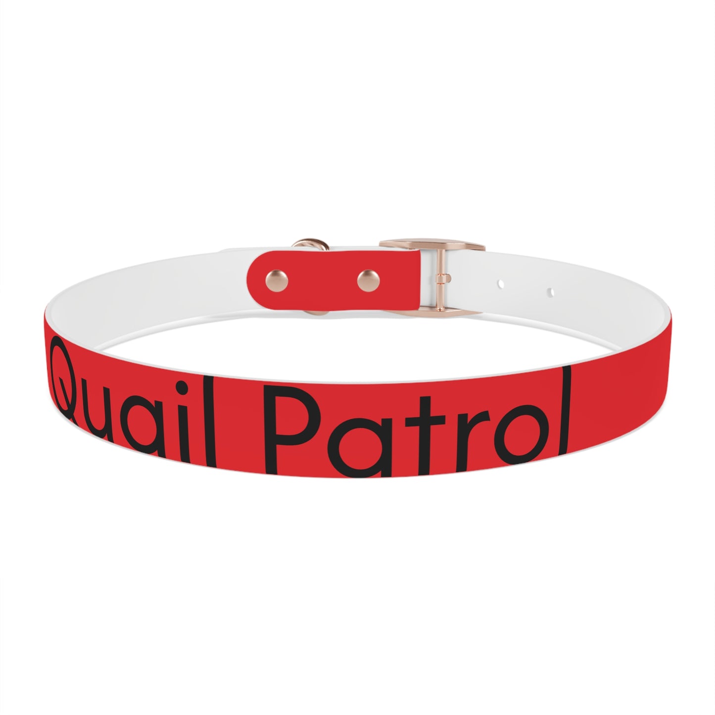 Dog Collar - Quail and Cross Homestead Quail Patrol Design