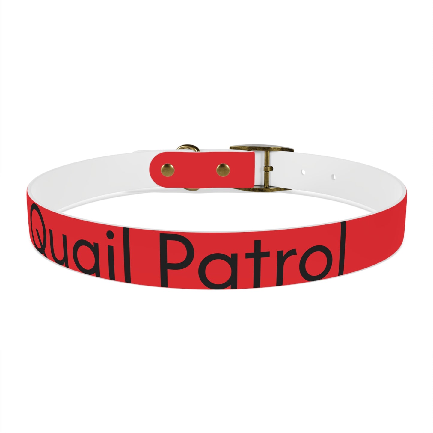Dog Collar - Quail and Cross Homestead Quail Patrol Design