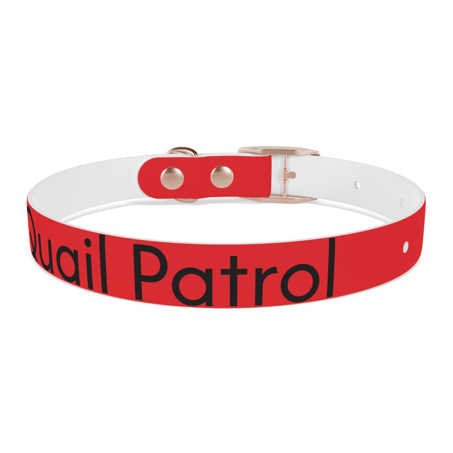 Dog Collar - Quail and Cross Homestead Quail Patrol Design