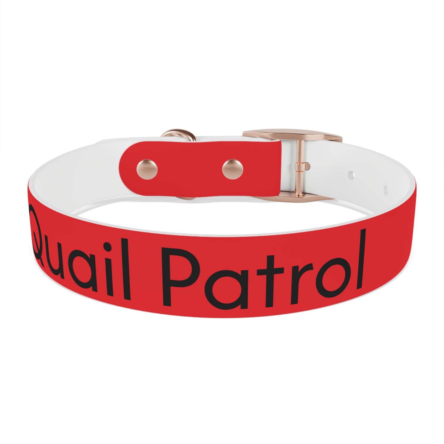 Dog Collar - Quail and Cross Homestead Quail Patrol Design